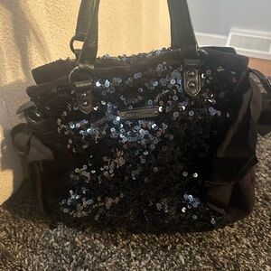 Black Sequin Women's Bag